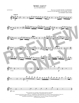 page one of Who Am I? (Alto Sax Solo)