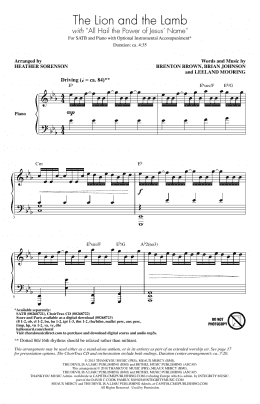 page one of The Lion And The Lamb (SATB Choir)