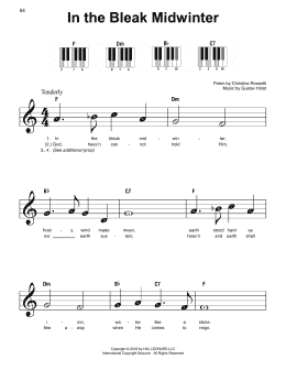 page one of In The Bleak Midwinter (Super Easy Piano)