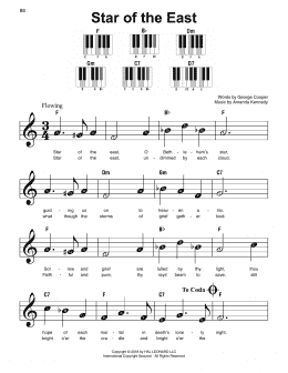 page one of Star Of The East (Super Easy Piano)