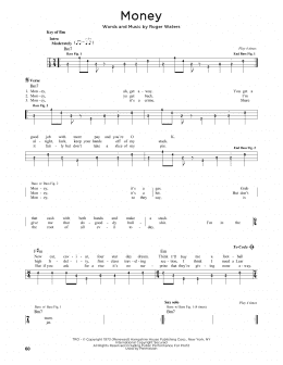 page one of Money (Easy Bass Tab)