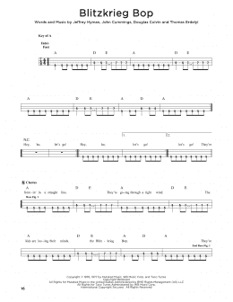 page one of Blitzkrieg Bop (Easy Bass Tab)