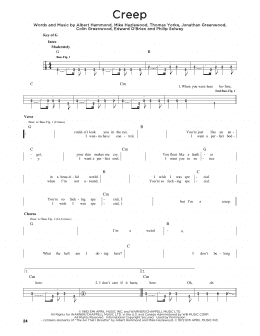 page one of Creep (Easy Bass Tab)