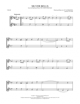 page one of Silver Bells (Violin Duet)