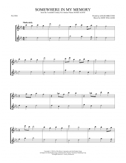 page one of Somewhere In My Memory (Flute Duet)