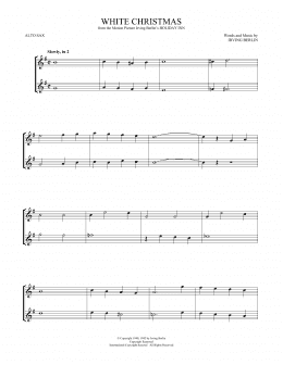 page one of White Christmas (Alto Sax Duet)