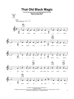 page one of That Old Black Magic (Ukulele)