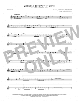 page one of Whistle Down The Wind (Tenor Sax Solo)