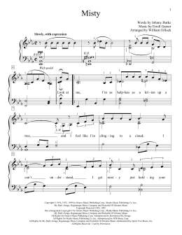 page one of Misty (Educational Piano)