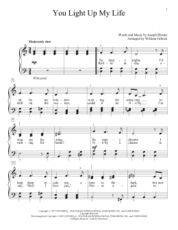 page one of You Light Up My Life (Educational Piano)