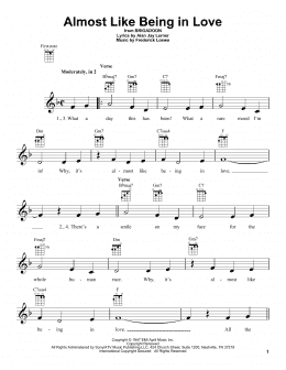 page one of Almost Like Being In Love (Ukulele)