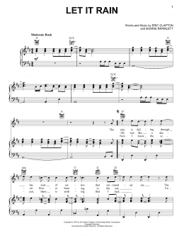 page one of Let It Rain (Piano, Vocal & Guitar Chords (Right-Hand Melody))