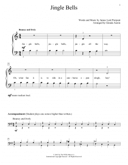 page one of Jingle Bells (Educational Piano)