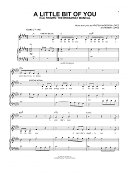 page one of A Little Bit Of You (Piano & Vocal)