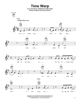 page one of Time Warp (Ukulele)