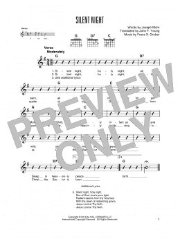 page one of Silent Night (Solo Guitar)