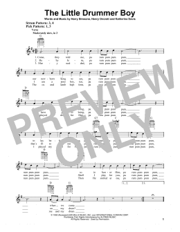 page one of The Little Drummer Boy (Easy Guitar)