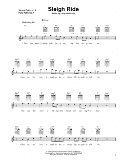 page one of Sleigh Ride (Easy Guitar)