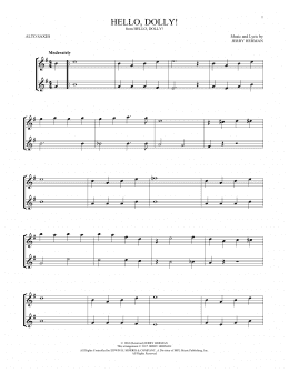 page one of Hello, Dolly! (Alto Sax Duet)