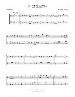 page one of If I Were A Bell (Trombone Duet)