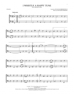 page one of I Whistle A Happy Tune (Cello Duet)