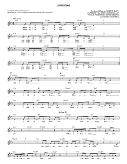 page one of Lovesong (Lead Sheet / Fake Book)