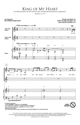 page one of King Of My Heart (SATB Choir)