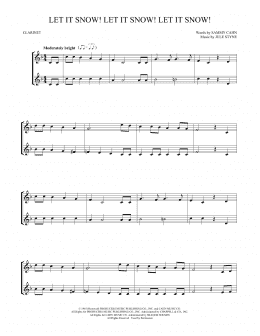 page one of Let It Snow! Let It Snow! Let It Snow! (Clarinet Duet)