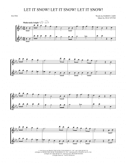 page one of Let It Snow! Let It Snow! Let It Snow! (Flute Duet)