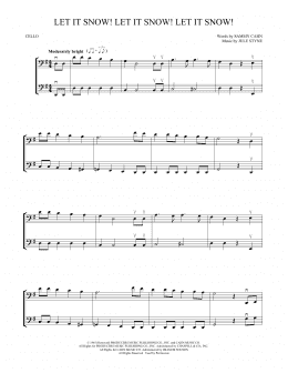 page one of Let It Snow! Let It Snow! Let It Snow! (Cello Duet)