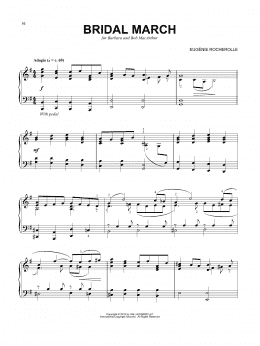 page one of Bridal March (Piano Solo)