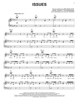 page one of Issues (Piano, Vocal & Guitar Chords (Right-Hand Melody))