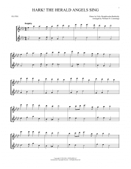 page one of Hark! The Herald Angels Sing (Flute Duet)