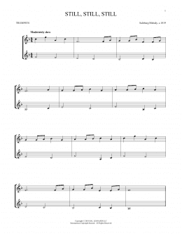 page one of Still, Still, Still (Trumpet Duet)