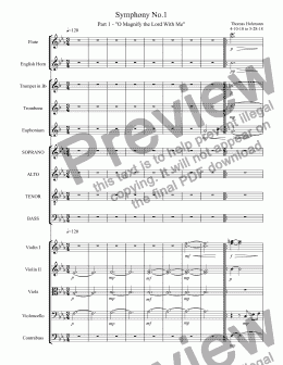 page one of Symphony No.1 - Part 1