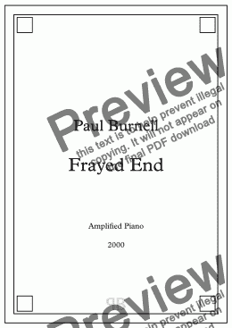 page one of Frayed End