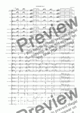 page one of FANFARE No.3