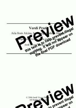 page one of G.F. Handel - Verdi Prati (arranged for string quartet), Op. 27
