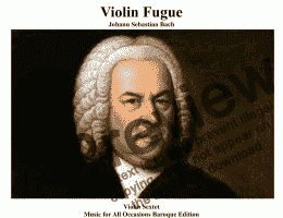 page one of Fugue for 6 Violins 