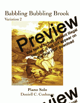 page one of Bubbling Babbling Brook - Variation 2