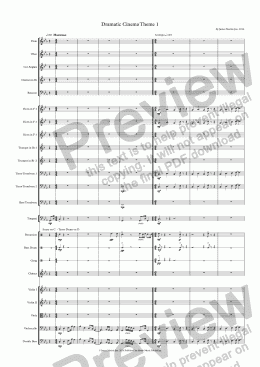 page one of Dramatic Cinema Theme 1