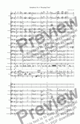 page one of Symphony No. 4 "Keeping Time"