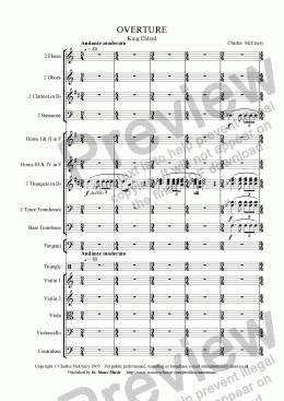 page one of Overture to ’King Eldred’