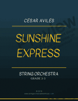 page one of Sunshine Express  (String Orchestra)