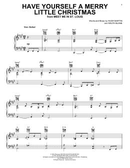 page one of Have Yourself A Merry Little Christmas (Piano, Vocal & Guitar Chords (Right-Hand Melody))