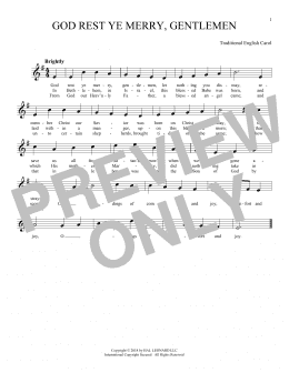 page one of God Rest Ye Merry, Gentlemen (Ocarina)