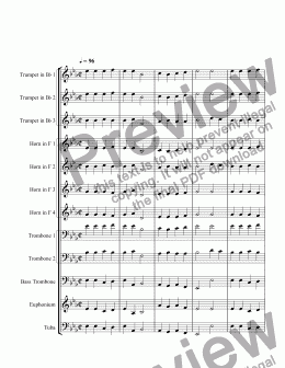 page one of Good King Wenceslas - Brass Choir 