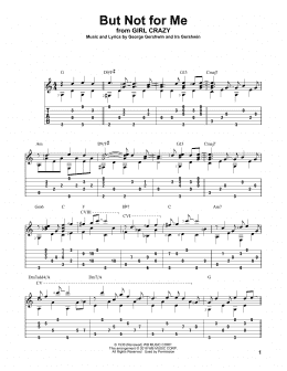 page one of But Not For Me (Solo Guitar)