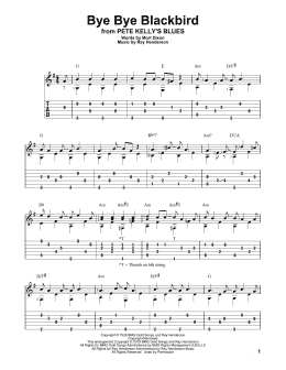 page one of Bye Bye Blackbird (Solo Guitar)