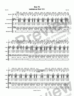 page one of Song 752 Underground Robot City